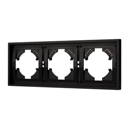 Фото #1 товара Рамка пластиковая FRM-TENDO-PL-3-BK (Arlight, Черный)