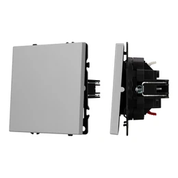 Фото #1 товара Механизм выключателя одноклавишный проходной SWT-NOBE-MKP1-SFPL-IS (230V, 10A) (Arlight, Никель)