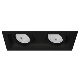 Фото #1 товара Светильник MS-VORTEX-BUILT-S170x90-2x12W Warm3000 (BK-BK, 40 deg, 230V) (Arlight, IP20 Металл, 5 лет)