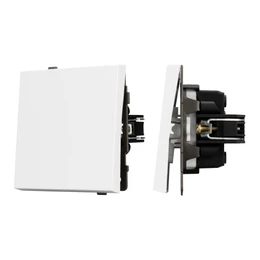 Фото #1 товара Механизм выключателя одноклавишный проходной SWT-TENDO-MKP1-PL-WH (230V, 10A) (Arlight, Белый)