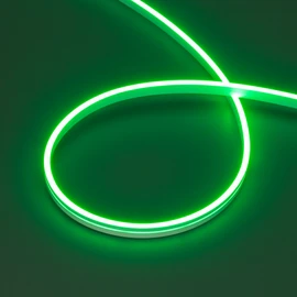 Фото #1 товара Светодиодная лента герметичная MOONLIGHT-SIDE-A168-4x10mm 24V Green (7.2 W/m, IP65, 5m, wire x2) (Arlight, Вывод прямой, 3 года)