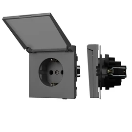 Фото #1 товара Механизм розетки влагозащищённый SCT-TENDO-MCP-SFPL-GR (230V, 16A) (Arlight, -)