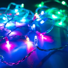 Фото #1 товара Светодиодная гирлянда ARD-STRING-CLASSIC-9000-CLEAR-60LED-LIVE RGB-SPI (12V, 40W) (Ardecoled, IP65)