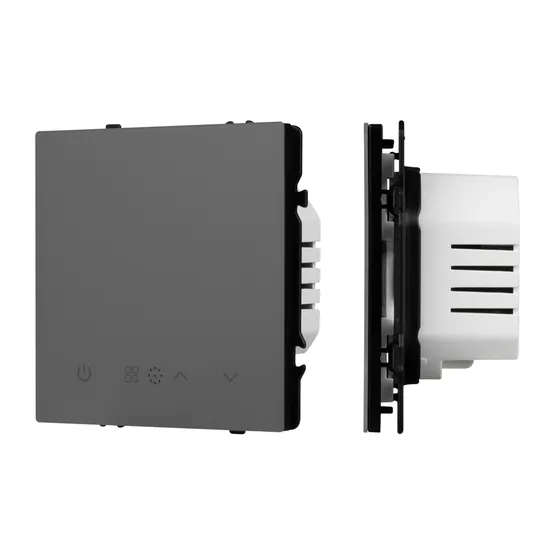 Фото товара Терморегулятор SWT-NOBE-MTE-SFPL-GR (электрический тёплый пол) (Arlight, Серый базальт)