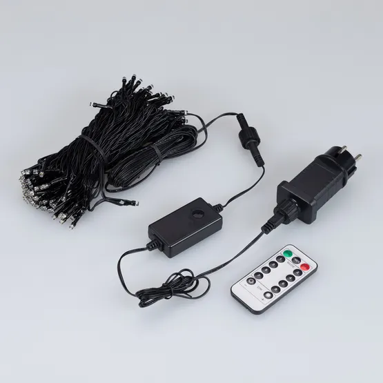 Фото #2 товара Светодиодная гирлянда Нить Смарт ARD-MOOD-CLASSIC-20000-BLACK-200LED White (230V, 4.7W, Tuya Wi-Fi) (Ardecoled, IP65)