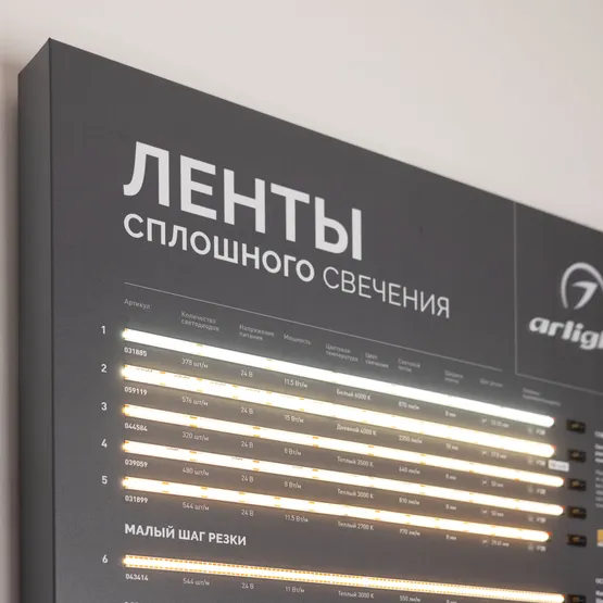 Фото #4 товара Стенд Ленты ARL-COB-01-830х600mm (230V) (Arlight, -)