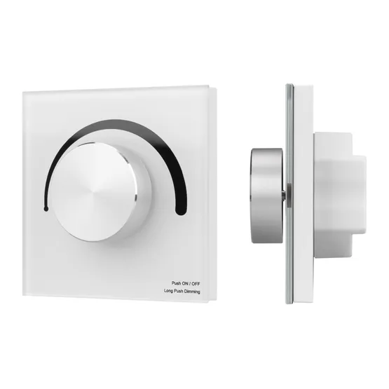 Фото товара INTELLIGENT ARLIGHT Роторная панель SMART-TRIAC-601-31 Белая (230V, 1A, TUYA Wi-Fi) (IARL, IP20 Пластик, 5 лет)
