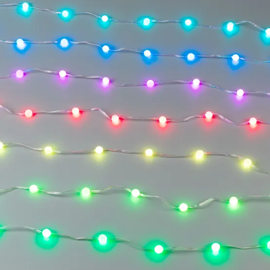 Фото #3 товара Светодиодная гирлянда ARD-BEAD-HOME-10000-CLEAR-100LED RGB (5V, USB, ПДУ) (Ardecoled, IP20 Пластик)
