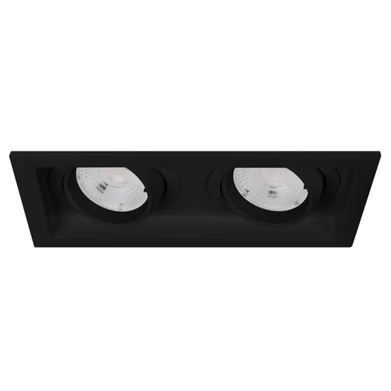 Фото #1 товара Светильник MS-VORTEX-BUILT-S170x90-2x12W Day4000 (BK-BK, 40 deg, 230V) (Arlight, IP20 Металл, 5 лет)