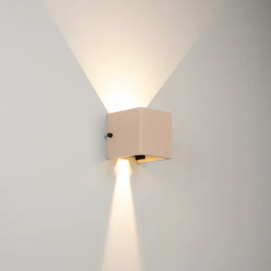Фото #5 товара Светильник LGD-PERAN-WALL-S120x120-6W Warm3000 (Light ivory, 0-80 deg, 230V) (Arlight, IP65 Бетон, 3 года)