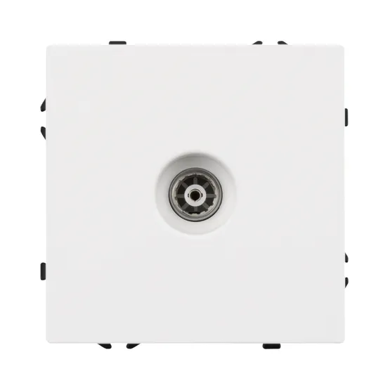 Фото #2 товара Механизм телевизионной розетки SCT-NOBE-MTV1-SFPL-WH (Arlight, Белый кварц)