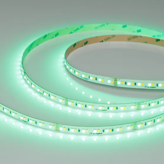Фото #4 товара Светодиодная лента RT-A168-10mm 24V RGBW-Warm (20 W/m, IP20, 5m) (Arlight, высок.эфф.150 лм/Вт)