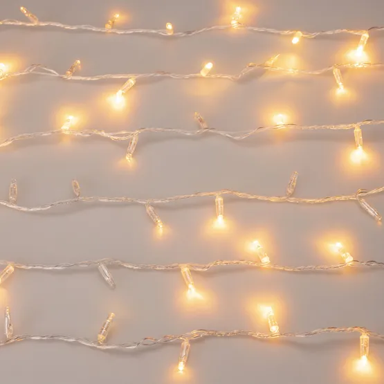 Фото #2 товара Светодиодная гирлянда ARD-STRING-CLASSIC-1000-CLEAR-100LED-PULSE Warm (230V, 7W) (Ardecoled, IP65)