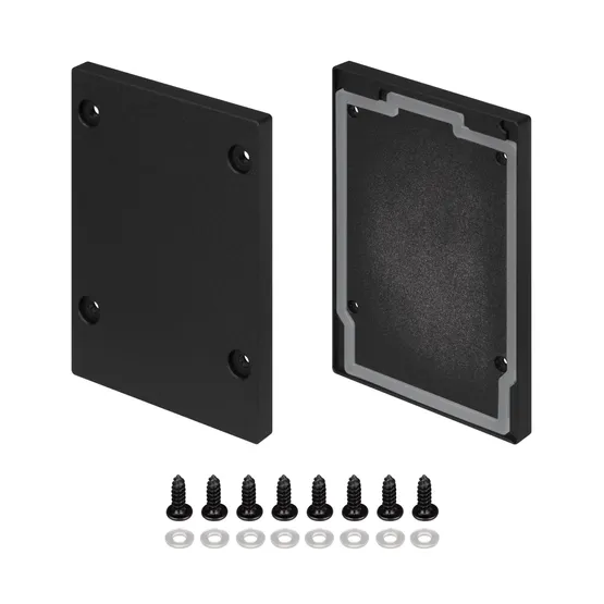 Фото товара Заглушка IP-LINE-5475 BLACK глухая (Arlight, Металл)