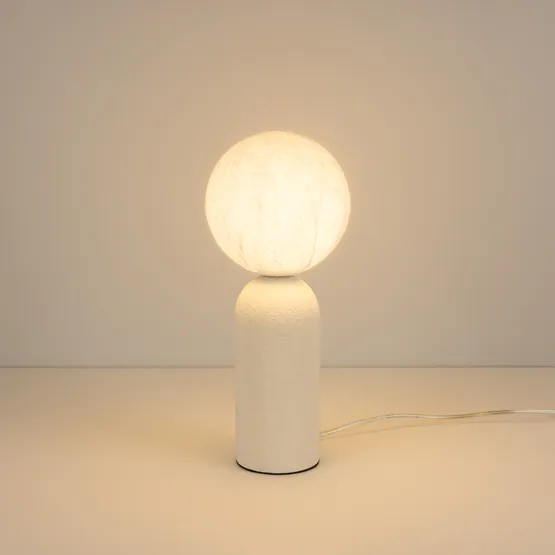 Фото #3 товара Светильник SP-SILKA-TAB-R150-6W Warm2700 (WH, 330 deg, 230V, TOUCH-DIM) (Arlight, IP20, Натуральный шелк, 3 года)