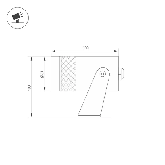 Фото #2 товара Прожектор ALT-SPARK-ZOOM-R61-12W Warm3000 (Графит, 15-36 deg, 230V) (Arlight, IP67 Металл, 5 лет)