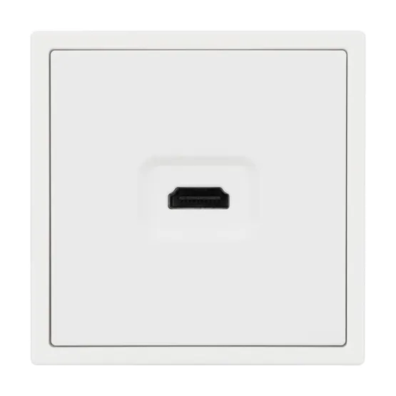 Фото #2 товара Механизм HDMI розетки SCT-NOBE-MHD1-SFPL-WH (Arlight, Белый кварц)