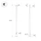 Минифото #2 товара Опора фланцевая OXOR-OK-D75-L8000 (BK) (Arlight, Сталь)