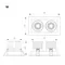 Минифото #2 товара Светильник MS-VORTEX-BUILT-S250x140-2x30W Day4000 (WH-WH, 17 deg, 230V) (Arlight, IP20 Металл, 5 лет)